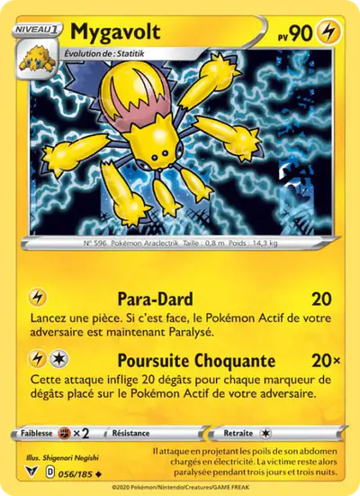 Image de la carte Pokemon Mygavolt 056/185