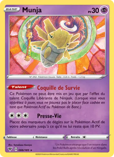 Image de la carte Pokemon Munja 066/185