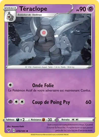 Image de la carte Pokemon Téraclope 070/185