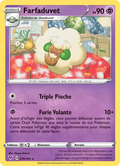 Image de la carte Pokemon Farfaduvet 076/185