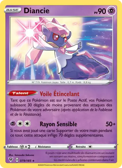 Image de la carte Pokemon Diancie 079/185