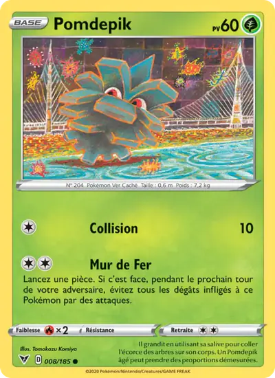 Image de la carte Pokemon Pomdepik 008/185
