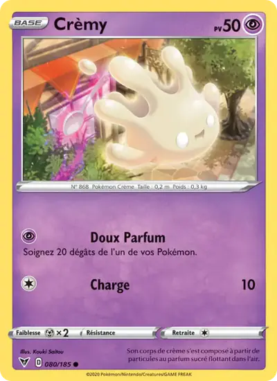 Image de la carte Pokemon Crèmy 080/185