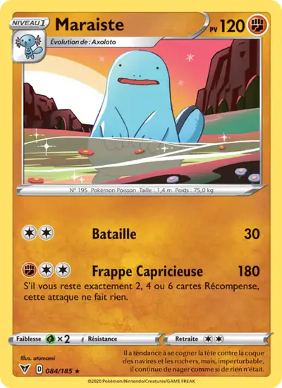 Image de la carte Pokemon Maraiste 084/185