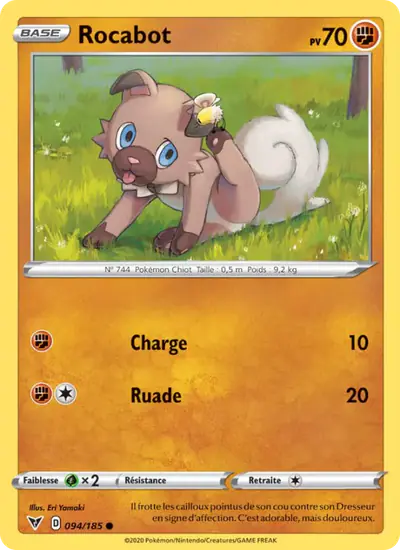 Image de la carte Pokemon Rocabot 094/185