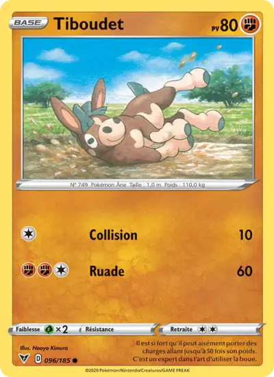 Image de la carte Pokemon Tiboudet 096/185