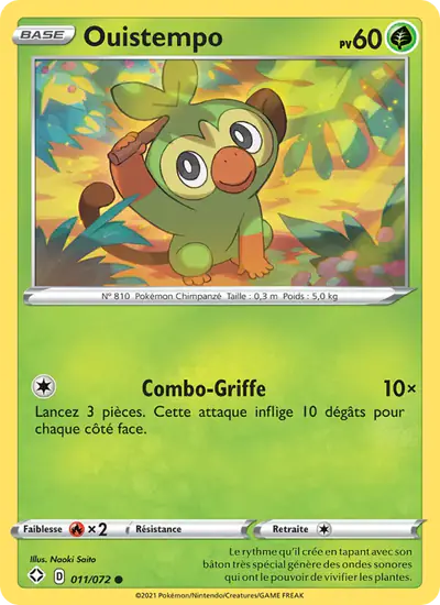 Image de la carte Pokemon Ouistempo 011/72