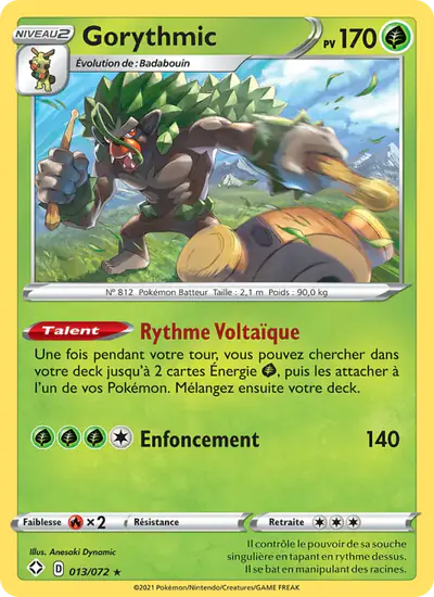 Image de la carte Pokemon Gorythmic 013/72