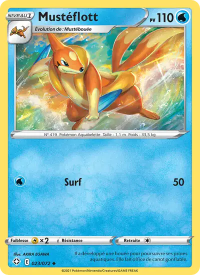 Image de la carte Pokemon Mustéflott 023/72