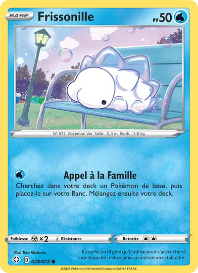 Image de la carte Pokemon Frissonille 029/72