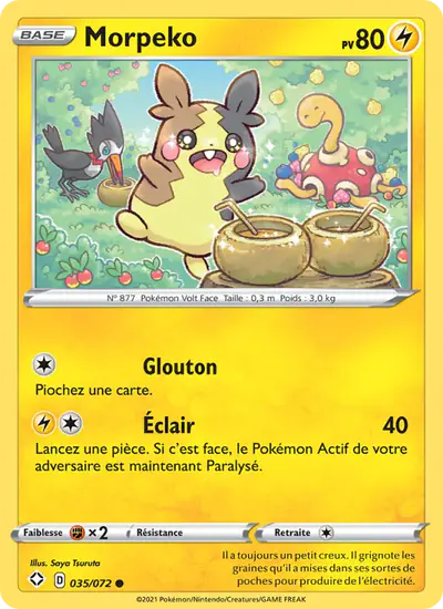 Image de la carte Pokemon Morpeko 035/72