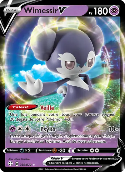 Image de la carte Pokemon Wimessir V 039/72