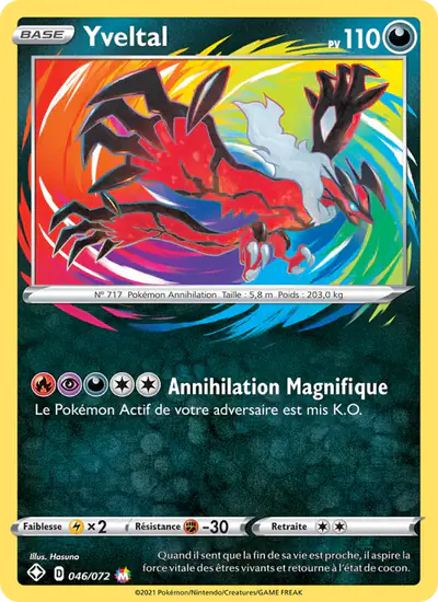 Image de la carte Pokemon Yveltal 046/72