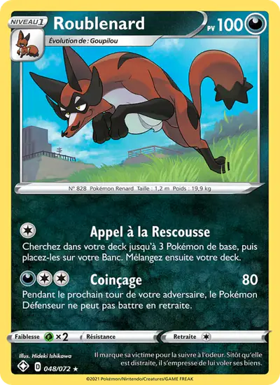 Image de la carte Pokemon Roublenard 048/72