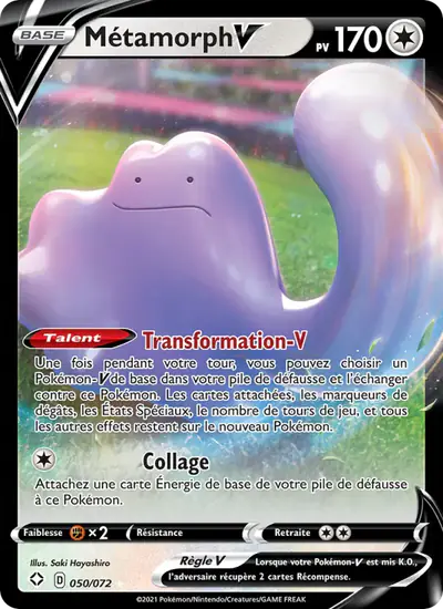 Image de la carte Pokemon Métamorph V 050/72