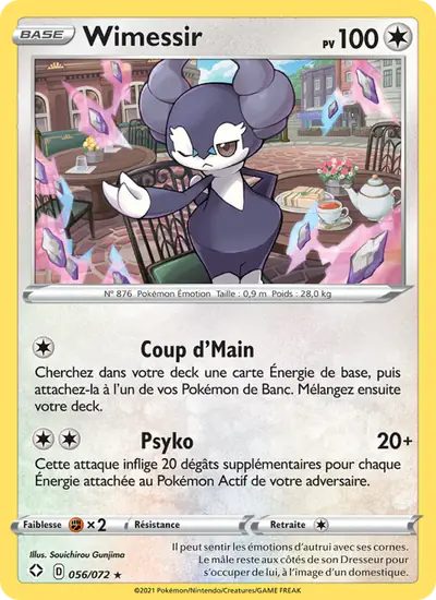 Image de la carte Pokemon Wimessir 056/72