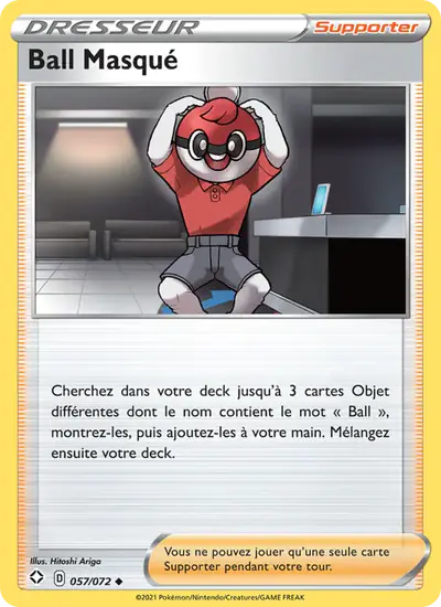 Image de la carte Pokemon Ball Masqué 057/72