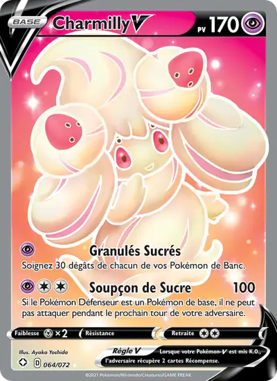 Image de la carte Pokemon Charmilly V 064/72