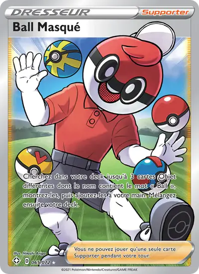 Image de la carte Pokemon Ball Masqué 065/72