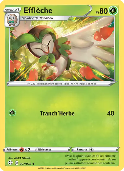 Image de la carte Pokemon Efflèche 007/72