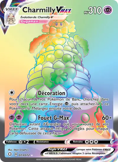 Image de la carte Pokemon Charmilly VMAX 073/72