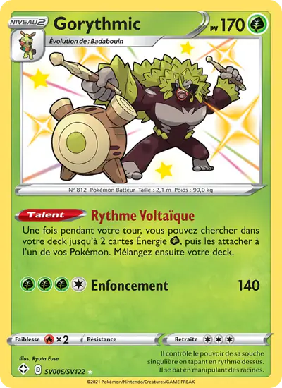 Image de la carte Pokemon Gorythmic SV006/72
