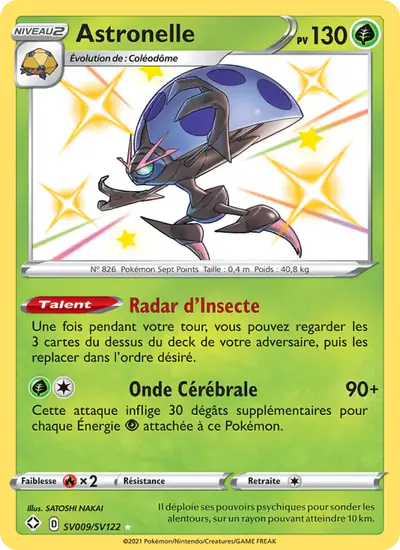 Image de la carte Pokemon Astronelle SV009/72