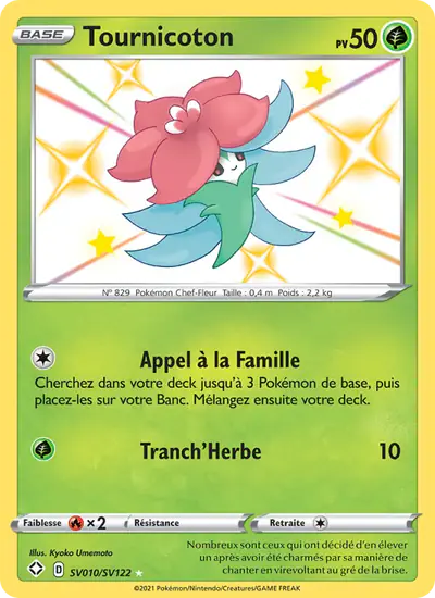 Image de la carte Pokemon Tournicoton SV010/72