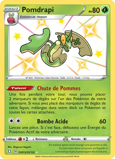 Image de la carte Pokemon Pomdrapi SV013/72
