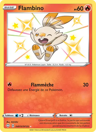 Image de la carte Pokemon Flambino SV015/72