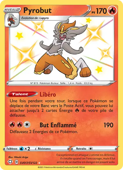 Image de la carte Pokemon Pyrobut SV017/72