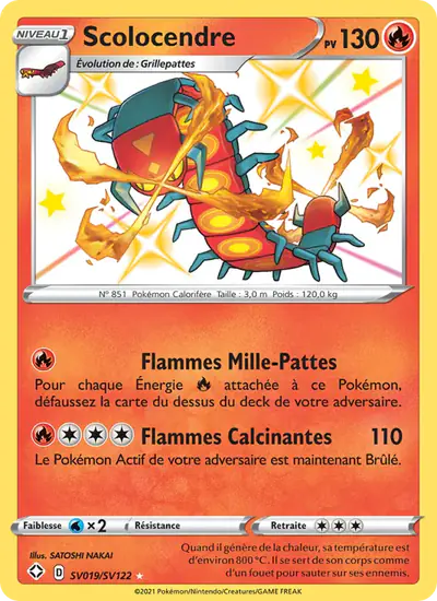 Image de la carte Pokemon Scolocendre SV019/72