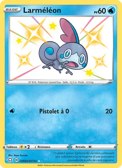 Image de la carte Pokemon Larméléon SV025/72