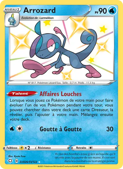 Image de la carte Pokemon Arrozard SV026/72