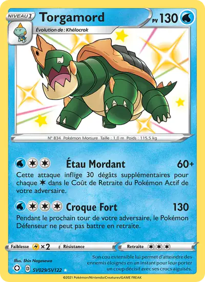 Image de la carte Pokemon Torgamord SV029/72