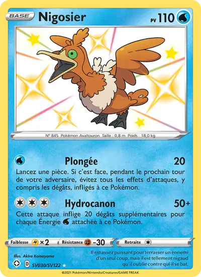 Image de la carte Pokemon Nigosier SV030/72