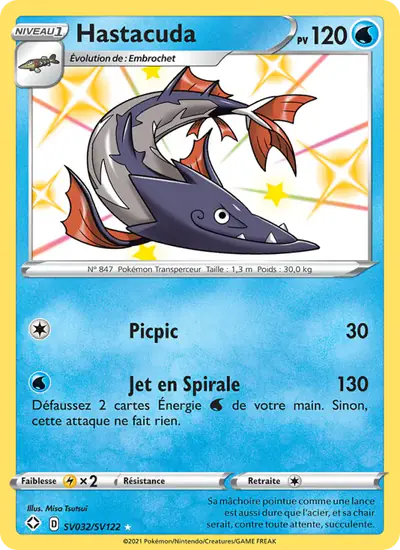 Image de la carte Pokemon Hastacuda SV032/72