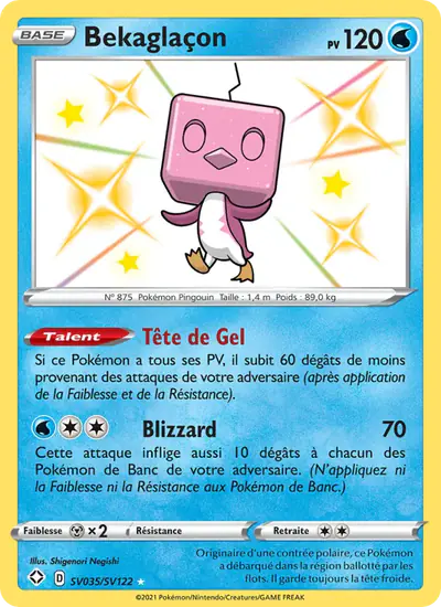 Image de la carte Pokemon Bekaglaçon SV035/72