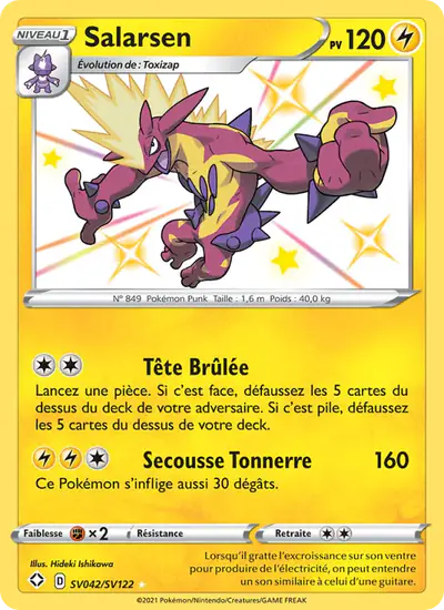 Image de la carte Pokemon Salarsen SV042/72