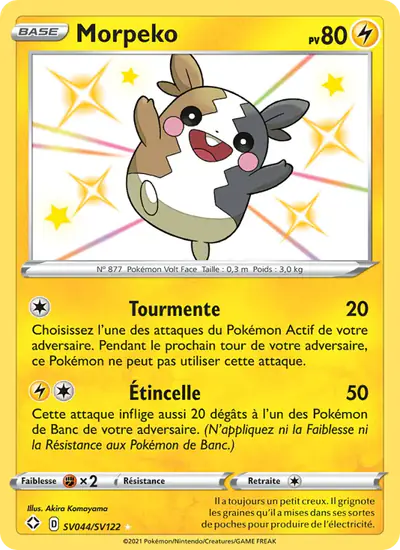 Image de la carte Pokemon Morpeko SV044/72