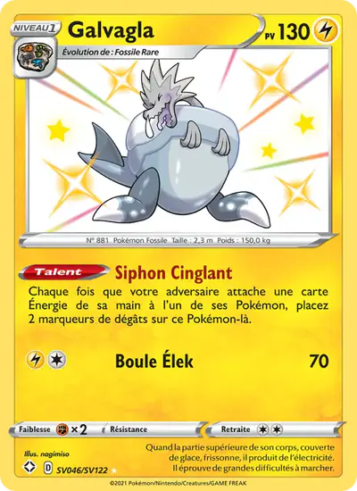 Image de la carte Pokemon Galvagla SV046/72
