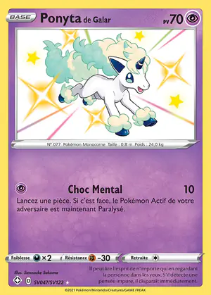 Ponyta de Galar SV047/SV122