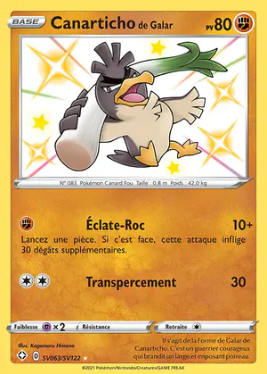 Canarticho de Galar SV063/SV122