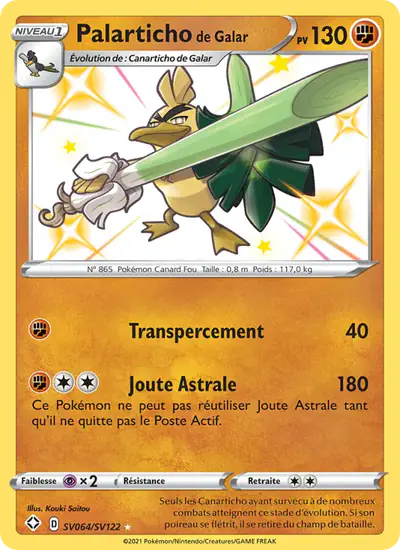 Image de la carte Pokemon Palarticho de Galar SV064/72