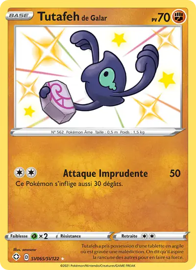 Image de la carte Pokemon Tutafeh de Galar SV065/72