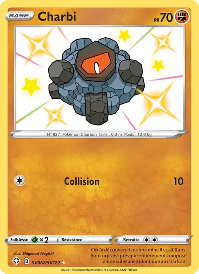 Image de la carte Pokemon Charbi SV067/72