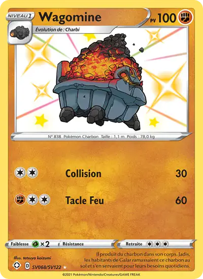 Image de la carte Pokemon Wagomine SV068/72