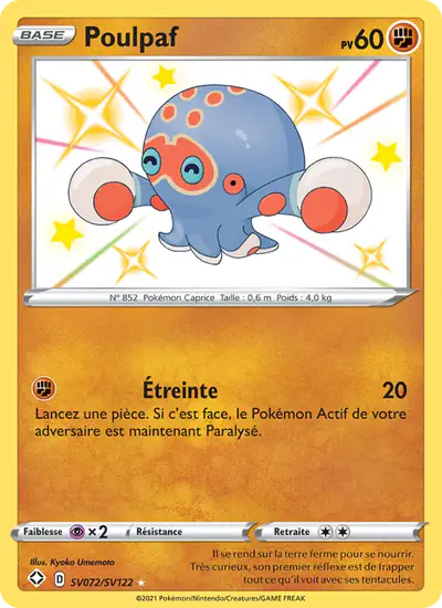 Image de la carte Pokemon Poulpaf SV072/72