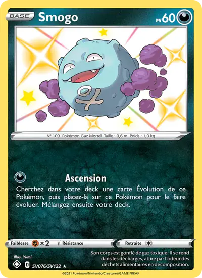 Image de la carte Pokemon Smogo SV076/72