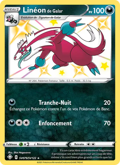 Image de la carte Pokemon Linéon de Galar SV079/72